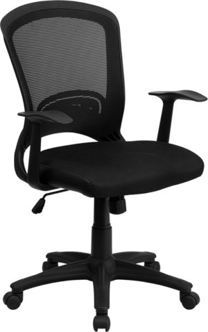 Buy Contemporary Task Office Chair Black Mid-Back Task Chair near  Leesburg at Capital Office Furniture