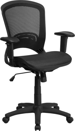 Buy Contemporary Office Chair Black Mid-Back Mesh Chair in  Orlando at Capital Office Furniture