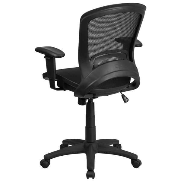 Shop for Black Mid-Back Mesh Chairw/ Transparent Black Mesh Back and Seat near  Daytona Beach at Capital Office Furniture