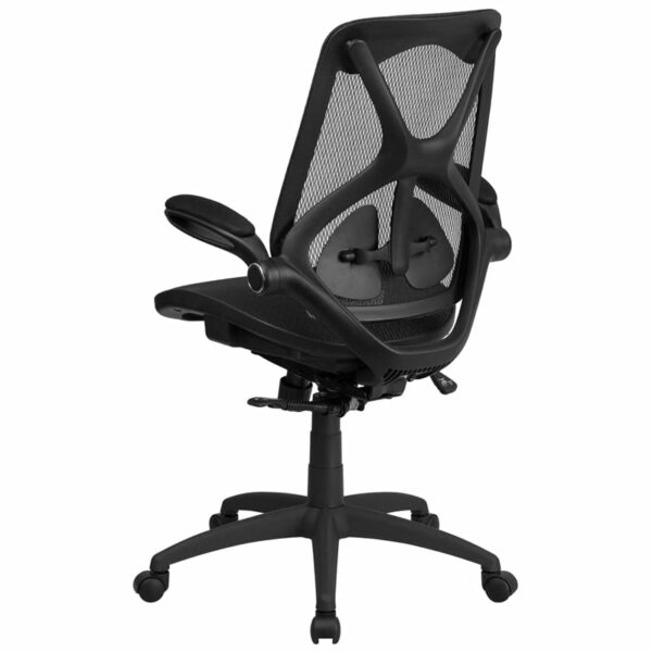 Shop for Black High Back Mesh Chairw/ Transparent Black Mesh Back and Seat near  Oviedo at Capital Office Furniture
