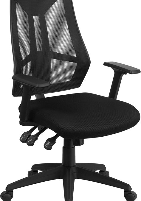 High Back Mesh Multifunction Swivel Ergonomic Task Office Chair with Adjustable Arms – Orlando