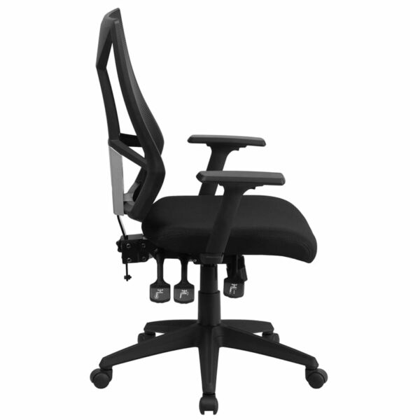 Nice High Back Mesh Multifunction Swivel Ergonomic Task Office Chair with Adjustable Arms Built-In Lumbar Support office chairs near  Winter Park at Capital Office Furniture