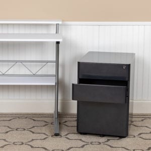 Buy Modern Black 3-Drawer Filing Cabinet - Ergonomic Mobile Design 3-Drawer Filing Cabinet-Black near  Lake Mary at Capital Office Furniture