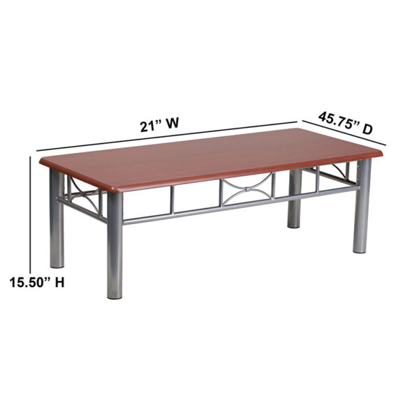 Shop for Mahogany Laminate Coffee Tablew/ .75" Thick Rectangle Top near  Ocoee at Capital Office Furniture