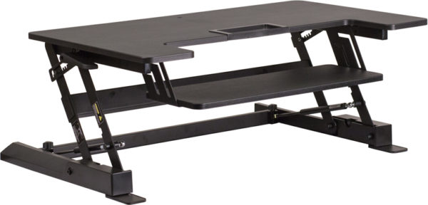 Buy Contemporary Style Black Sit/Stand Platform Desk near  Daytona Beach at Capital Office Furniture