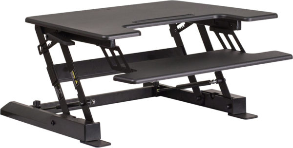 Buy Contemporary Style Black Sit/Stand Platform Desk near  Daytona Beach at Capital Office Furniture