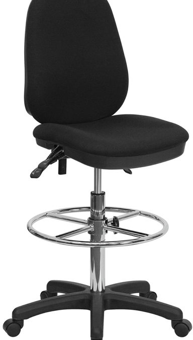 Multifunction Ergonomic Drafting Chair with Adjustable Foot Ring – Orlando