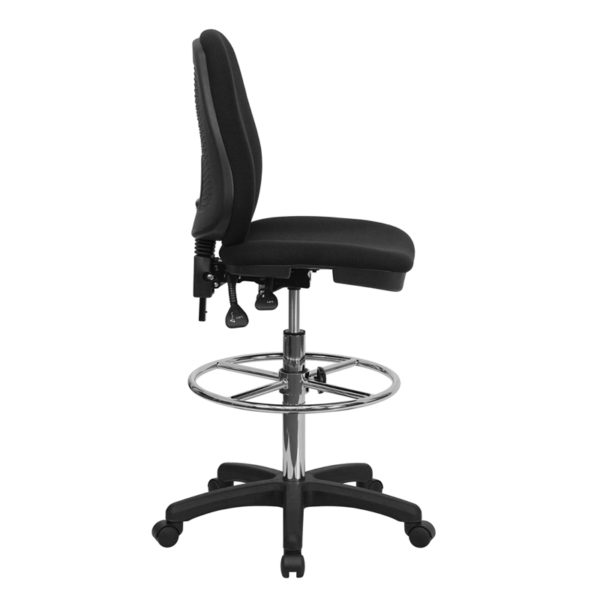 Nice Multifunction Ergonomic Drafting Chair with Adjustable Foot Ring Built-In Lumbar Support office chairs in  Orlando at Capital Office Furniture
