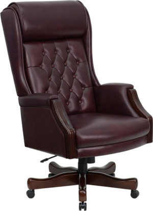 Buy Traditional Office Chair Burgundy High Back Chair in  Orlando at Capital Office Furniture