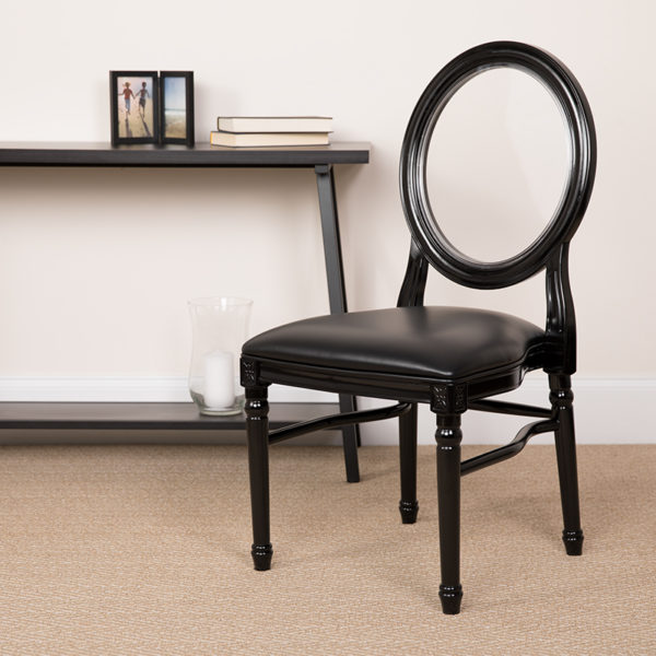 Buy Classic Style Transparent Back Black Chair near  Daytona Beach at Capital Office Furniture