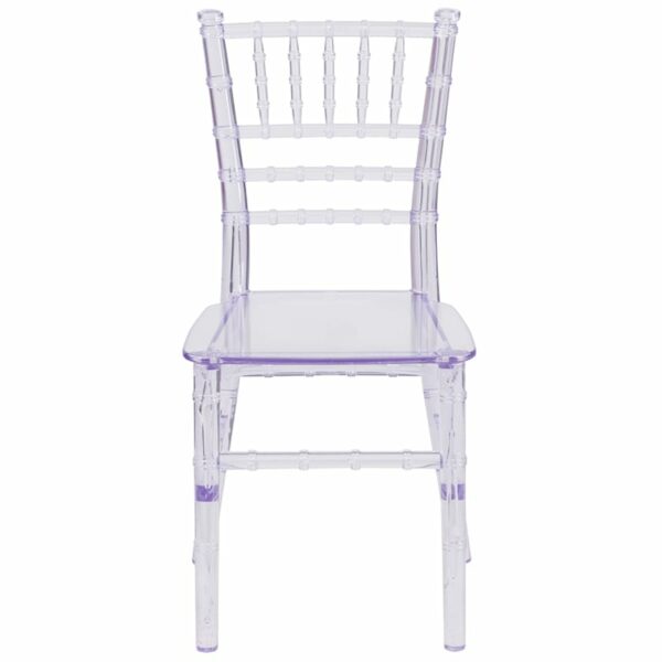 New chiavari chairs in clear w/ One-Piece frame designed without use of screws at Capital Office Furniture near  Sanford at Capital Office Furniture