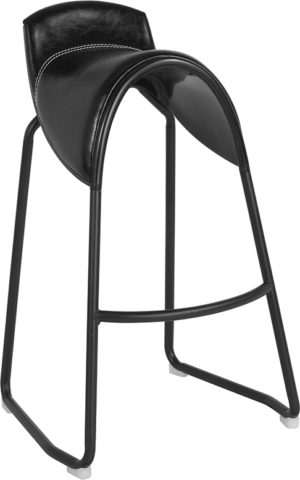 Buy Saddle Stool Black Vinyl Saddle Barstool in  Orlando at Capital Office Furniture