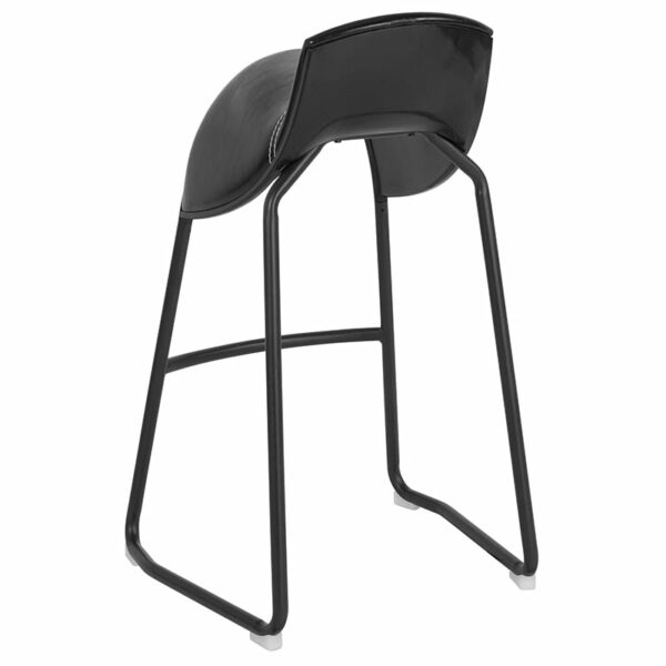Shop for Black Vinyl Saddle Barstoolw/ Low Back Design near  Clermont at Capital Office Furniture