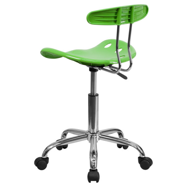 Nice Vibrant & Chrome Swivel Task Office Chair w/ Tractor Seat High Density Polymer Construction office chairs near  Casselberry at Capital Office Furniture