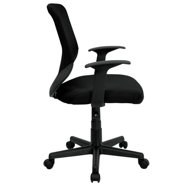 Nice Mid-Back Mesh TapeBack Swivel Task Office Chair w/ T-Arms Built-In Lumbar Support office chairs near  Casselberry at Capital Office Furniture