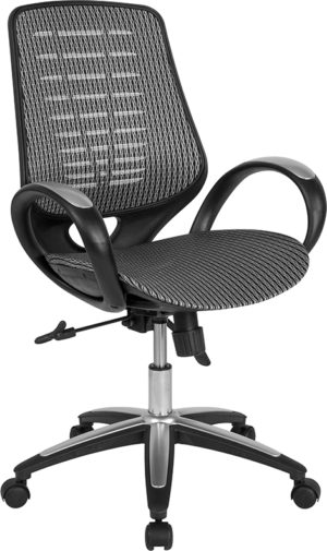 Buy Contemporary Office Chair Mid-Back Gray Mesh Chair in  Orlando at Capital Office Furniture