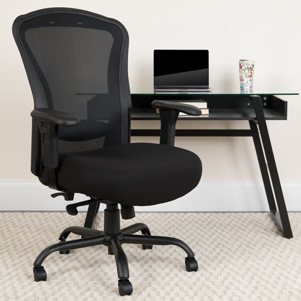Buy Contemporary 24/7 Multi-Shift Use Office Chair Black 24/7 Use High Back-400LB near  Leesburg at Capital Office Furniture