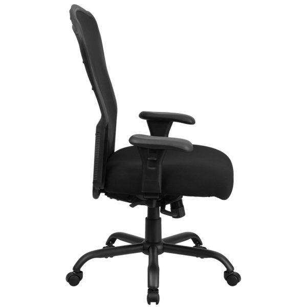 New office chairs in black w/ Reinforced Back with metal frame support at Capital Office Furniture near  Kissimmee at Capital Office Furniture