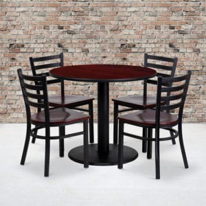 Buy Table and Chair Set 36RD MA Table-MA WD Seat in  Orlando at Capital Office Furniture
