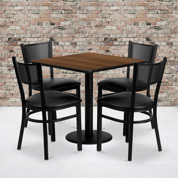 Buy Table and Chair Set 30SQ WA Table-BK VYL Seat in  Orlando at Capital Office Furniture