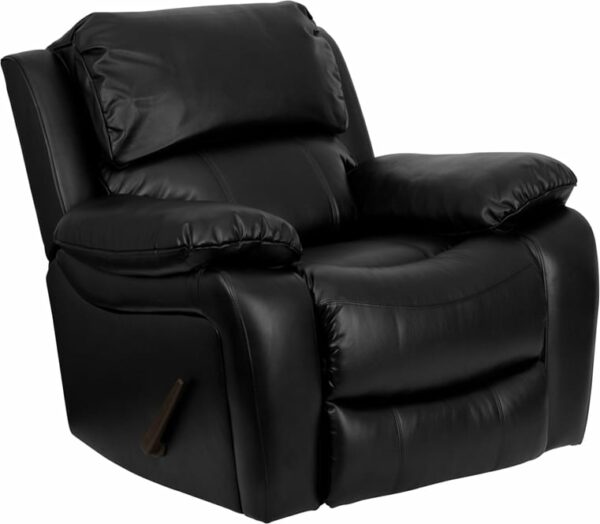 Buy Contemporary Style Black Leather Rocker Recliner near  Sanford at Capital Office Furniture