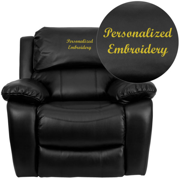 Buy Contemporary Style TXT Black Leather Recliner near  Sanford at Capital Office Furniture