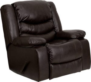 Buy Contemporary Style Brown Leather Rocker Recliner in  Orlando at Capital Office Furniture