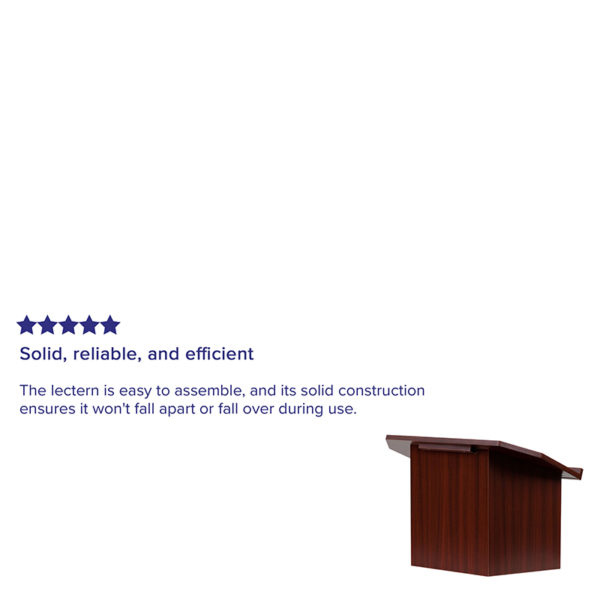 Nice Foldable Tabletop Lectern in Mahogany 27"W Slanted Tabletop lecterns & podiums near  Oviedo at Capital Office Furniture