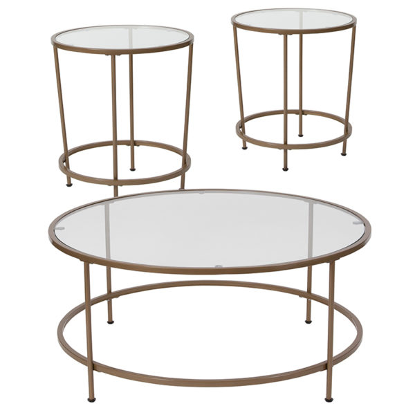 Buy Contemporary Style 3 Piece Glass Table Set near  Altamonte Springs at Capital Office Furniture