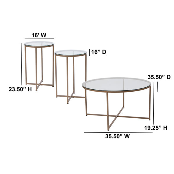 Shop for 3 Piece Glass Table Setw/ 6mm Thick Glass near  Saint Cloud at Capital Office Furniture