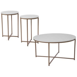 Buy Contemporary Style 3 Piece White Table Set near  Daytona Beach at Capital Office Furniture
