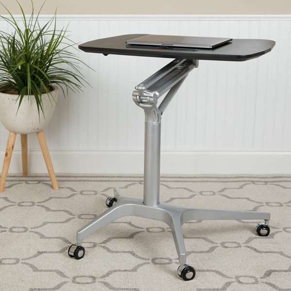Buy Contemporary Style Black Mobile Sit to Stand Desk near  Bay Lake at Capital Office Furniture