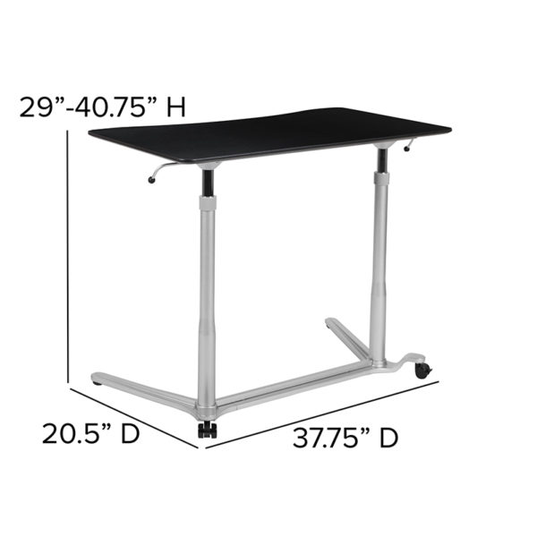 Stand-Up Computer Ergonomic Desk w/ 37.375"W Top (Adjustable Range 29" - 40.75") Top Size: 37.375"W x 18.5-20.5"D home office furniture near  Altamonte Springs at Capital Office Furniture