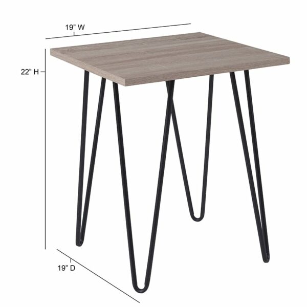 Shop for Driftwood End Tablew/ .75" Thick Square Top near  Windermere at Capital Office Furniture