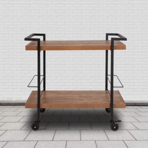 Buy Mobile Server and Bar Cart Rustic Wood Kitchen Bar Cart in  Orlando at Capital Office Furniture
