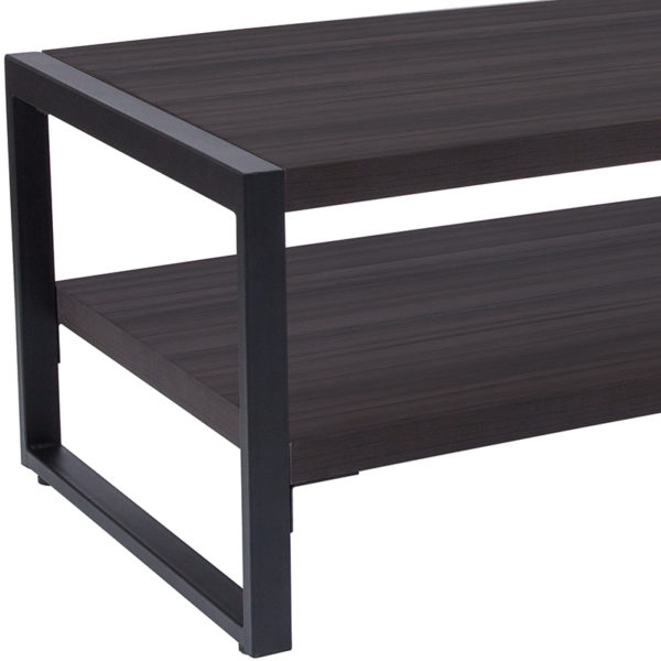 Nice Thompson Collection Wood Gra Coffee Table w/ Metal Frame Height Between Shelves: 8.25"H living room furniture near  Sanford at Capital Office Furniture