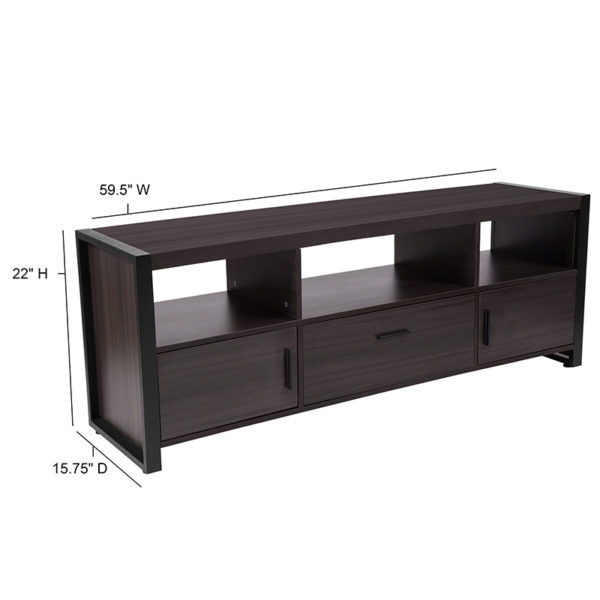 Shop for Charcoal TV Stand/Consolew/ Supports up to 60" Flat Panel TV near  Leesburg at Capital Office Furniture