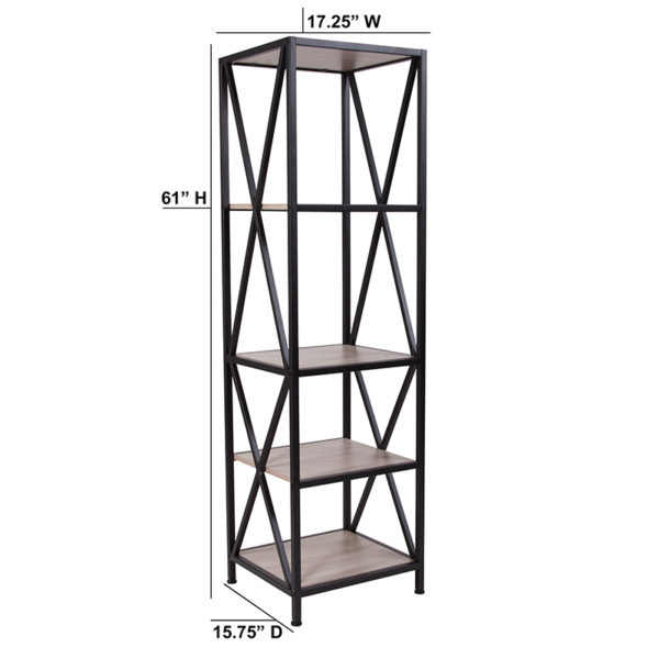 Shop for Sonoma Oak Storage Shelfw/ Four Shelves near  Clermont at Capital Office Furniture