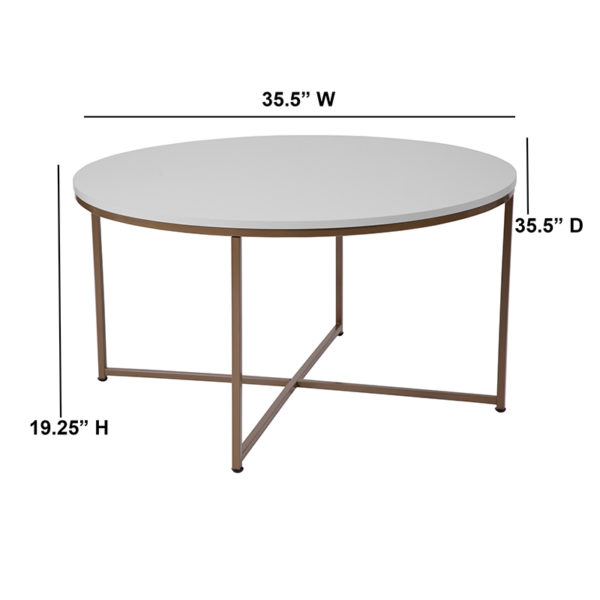 Shop for White Coffee Tablew/ .5" Thick Top near  Clermont at Capital Office Furniture