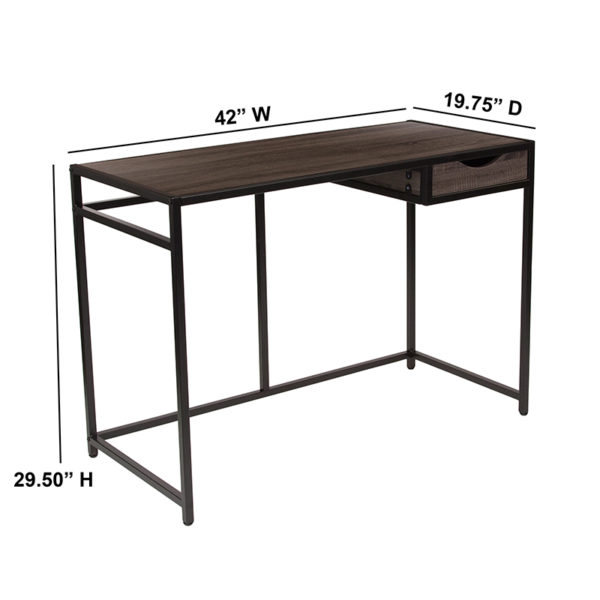 Shop for Driftwood Desk with Drawerw/ Spacious Rectangular Desktop near  Winter Springs at Capital Office Furniture