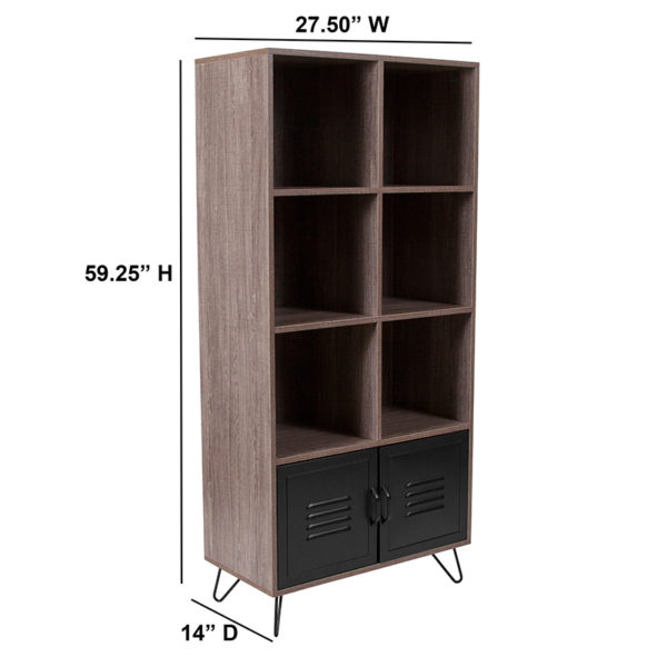 Shop for Rustic Storage Shelfw/ Six Open Storage Compartments near  Bay Lake at Capital Office Furniture