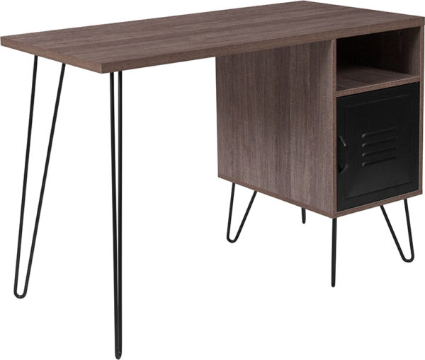 Buy Contemporary Style Rustic Desk with Cabinet Door in  Orlando at Capital Office Furniture