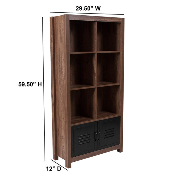 Shop for Oak Storage Shelfw/ Six Open Storage Compartments near  Kissimmee at Capital Office Furniture