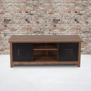 Buy Contemporary Style Oak Storage Cabinet Bench in  Orlando at Capital Office Furniture