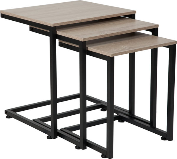 Buy Contemporary Style Sonoma Oak Nesting Tables near  Windermere at Capital Office Furniture