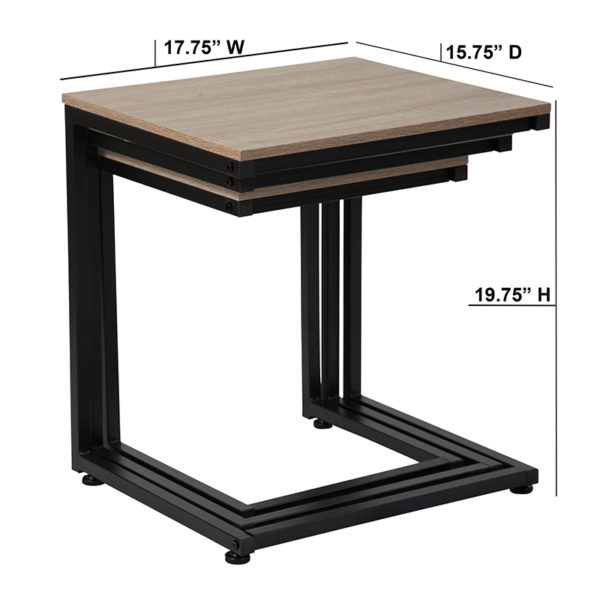 Shop for Sonoma Oak Nesting Tablesw/ Three Nesting Tables near  Bay Lake at Capital Office Furniture