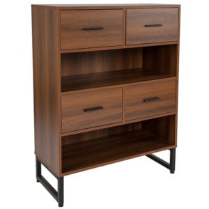 Buy Rustic Style Rustic Bookcase with 4 Drawers near  Bay Lake at Capital Office Furniture