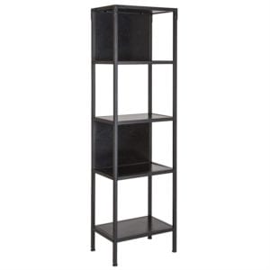 Buy Industrial Style Dark Ash 4 Shelf Open Bookcase near  Sanford at Capital Office Furniture