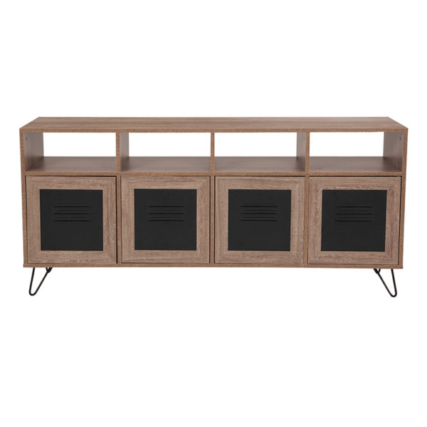 Shop for 85.5"W Rustic Console Cabinetw/ Four Open Storage Compartments near  Clermont at Capital Office Furniture