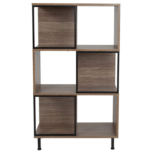 Shop for 26x45.25 Rustic Bookshelf/Cubew/ Three Shelves in  Orlando at Capital Office Furniture